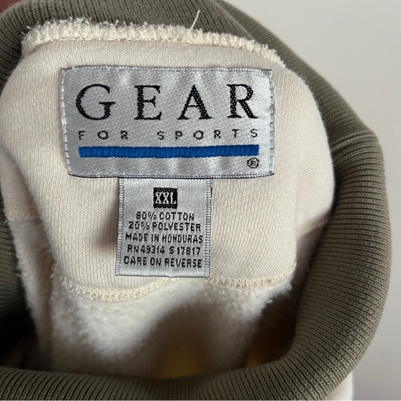 Vintage Gear For Sports Germany Cream Olive Turtleneck Sweater-Men’s Size XXL - Picture 10 of 10